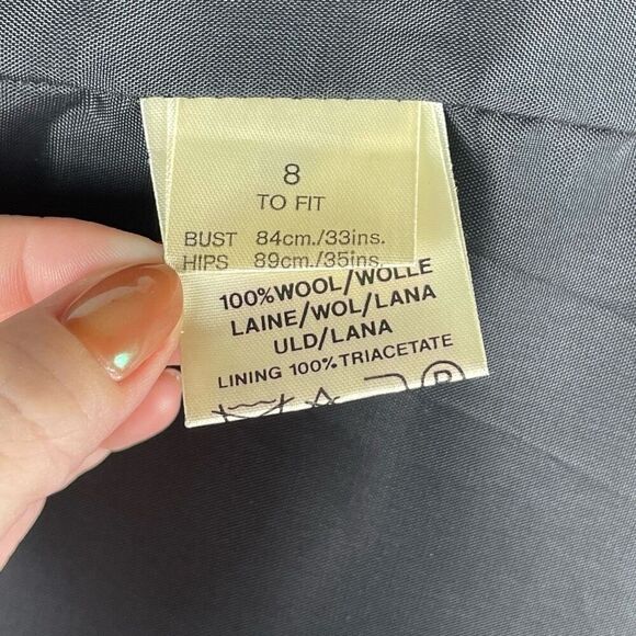 Vintage Jaeger Plaid 100% Wool Double Breasted Sports Coat - Women’s 8 - Picture 7 of 8